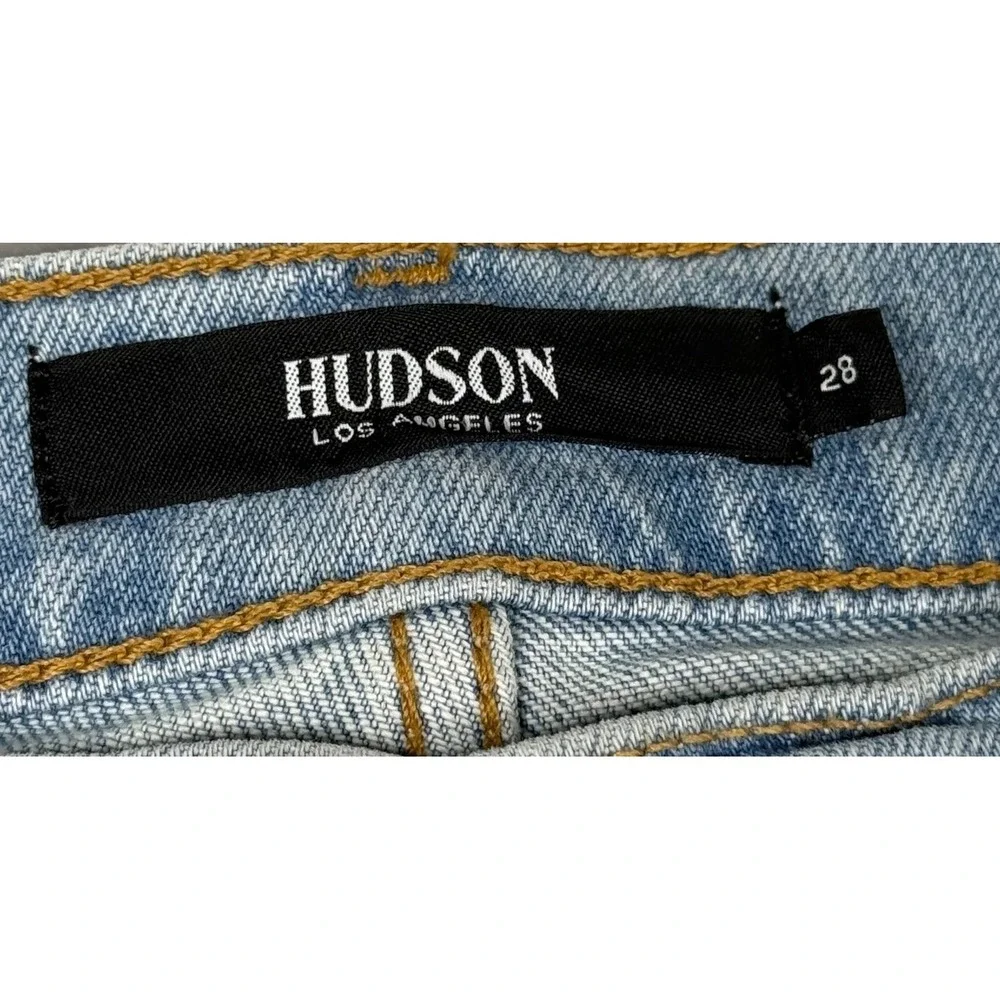 NWT Hudson Rosie High-Rise Wide‎ Leg Distressed Jeans Size 28 Y2K